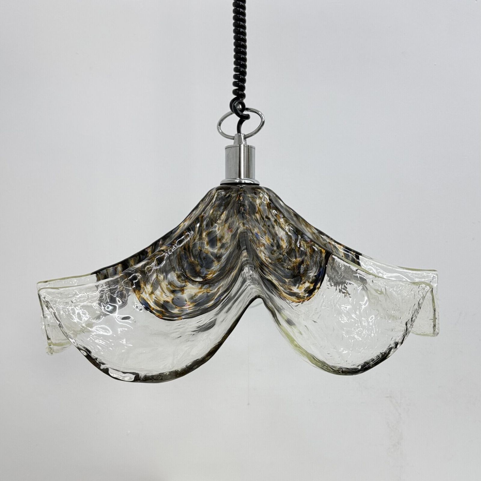 photo for sale Mid Century Italian Murano Glass Pendant Lamp , 1970s
