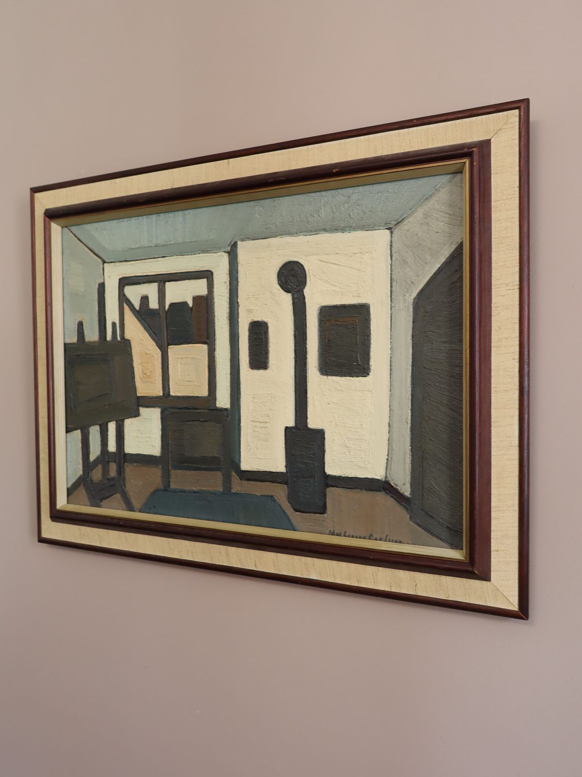 Het atelier - olieverfschilderij photo Kunst