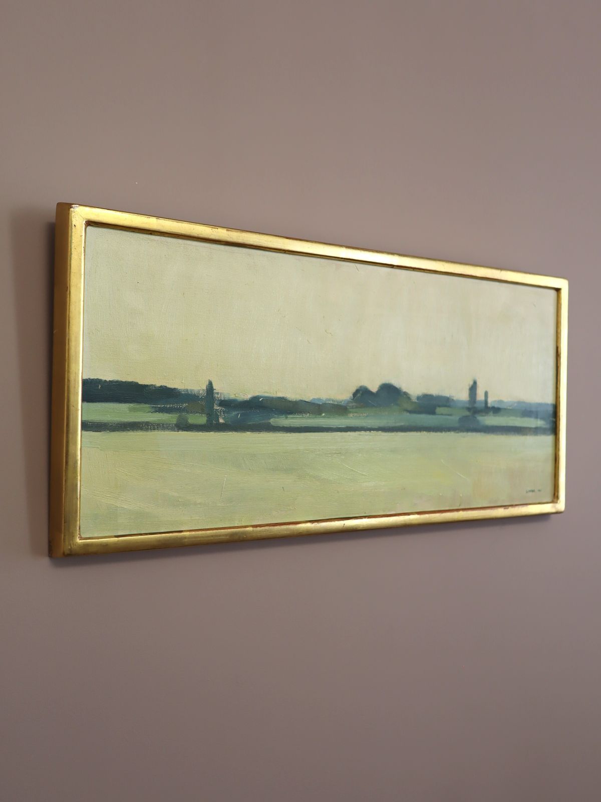 The Distant Green In Oil Onto Canvas photo for sale