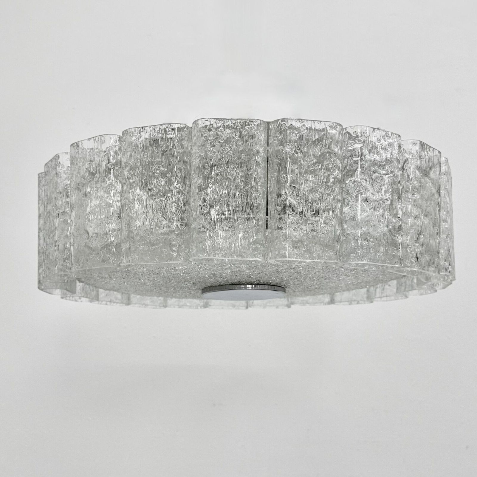 Plafonnier mid-century à tubes en verre Doria Leuchten, Allemagne, années 1960 photo 1439.0