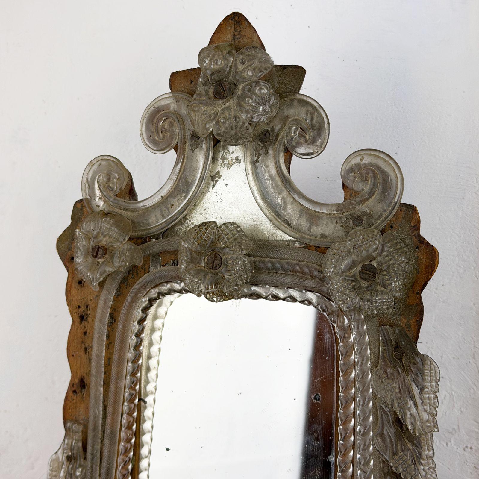 Antique Salvaged Venetian Murano Glass Mirror photo buy