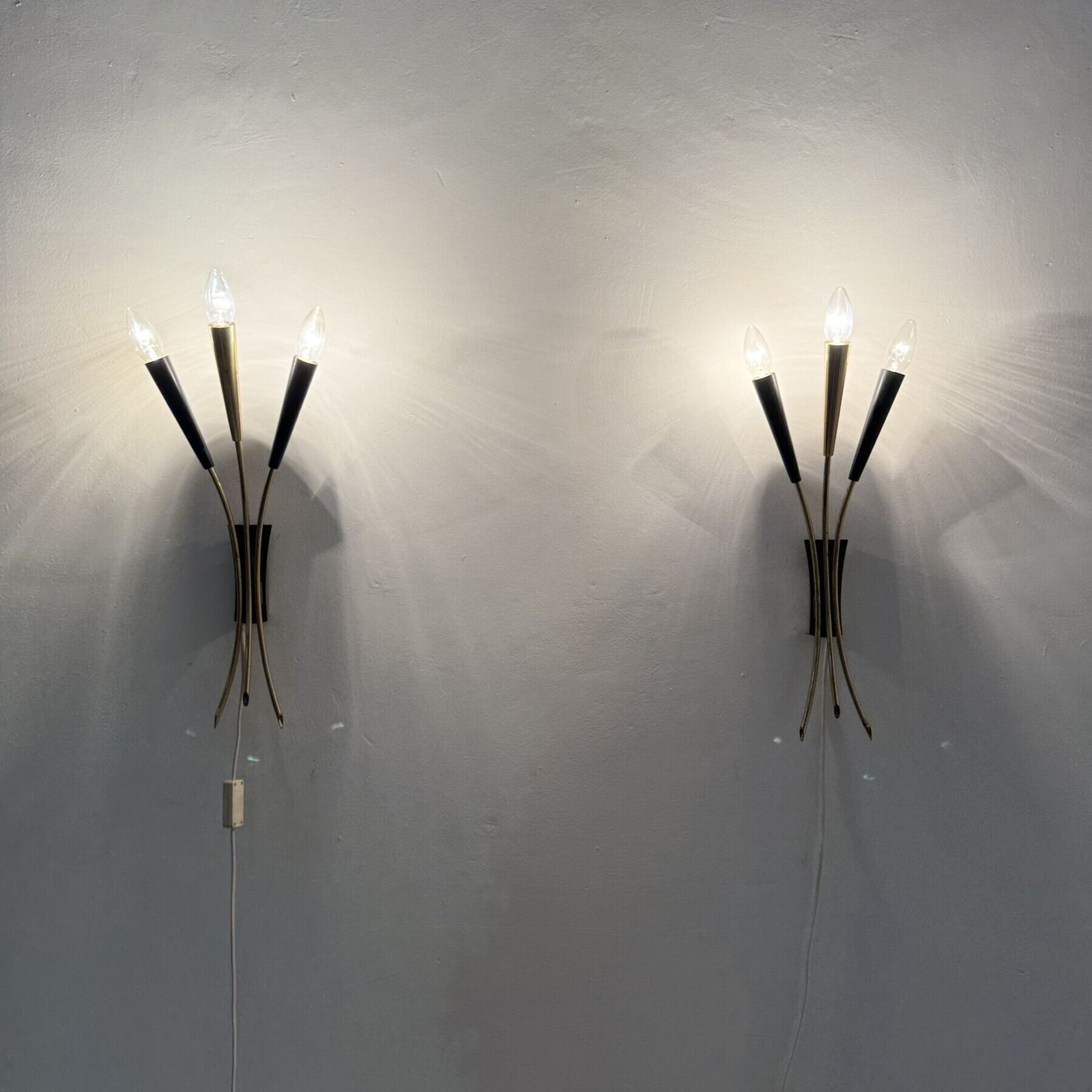 Mid Century Stillovo Style Brass Wall Light , 1950s photo furniture