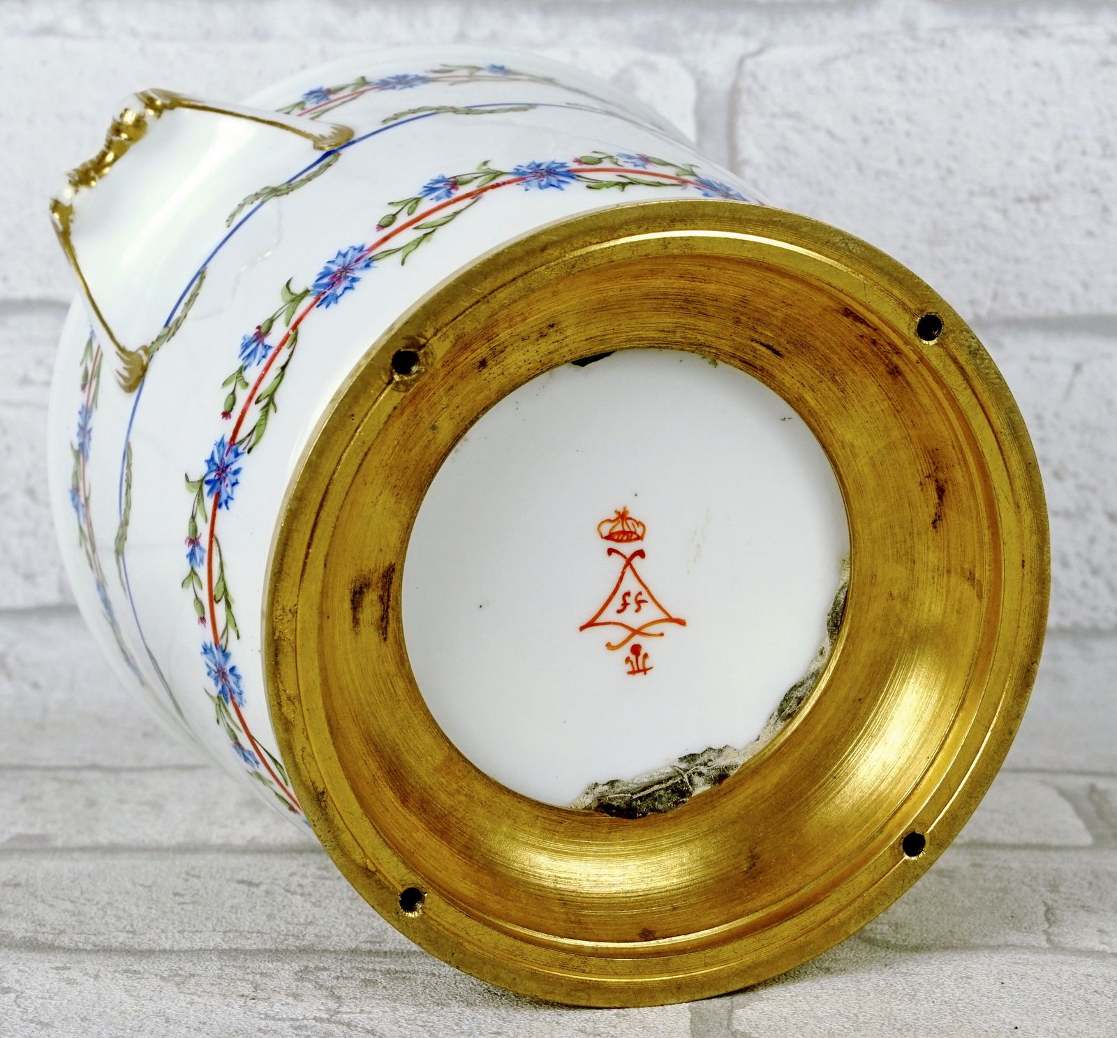 Rare Wine Glass Cooler From The “Service Du Gobelet Du Roi” (King’s Goblet Service) – Sèvres Royal Manufactory – 18th Century photo 5000.0