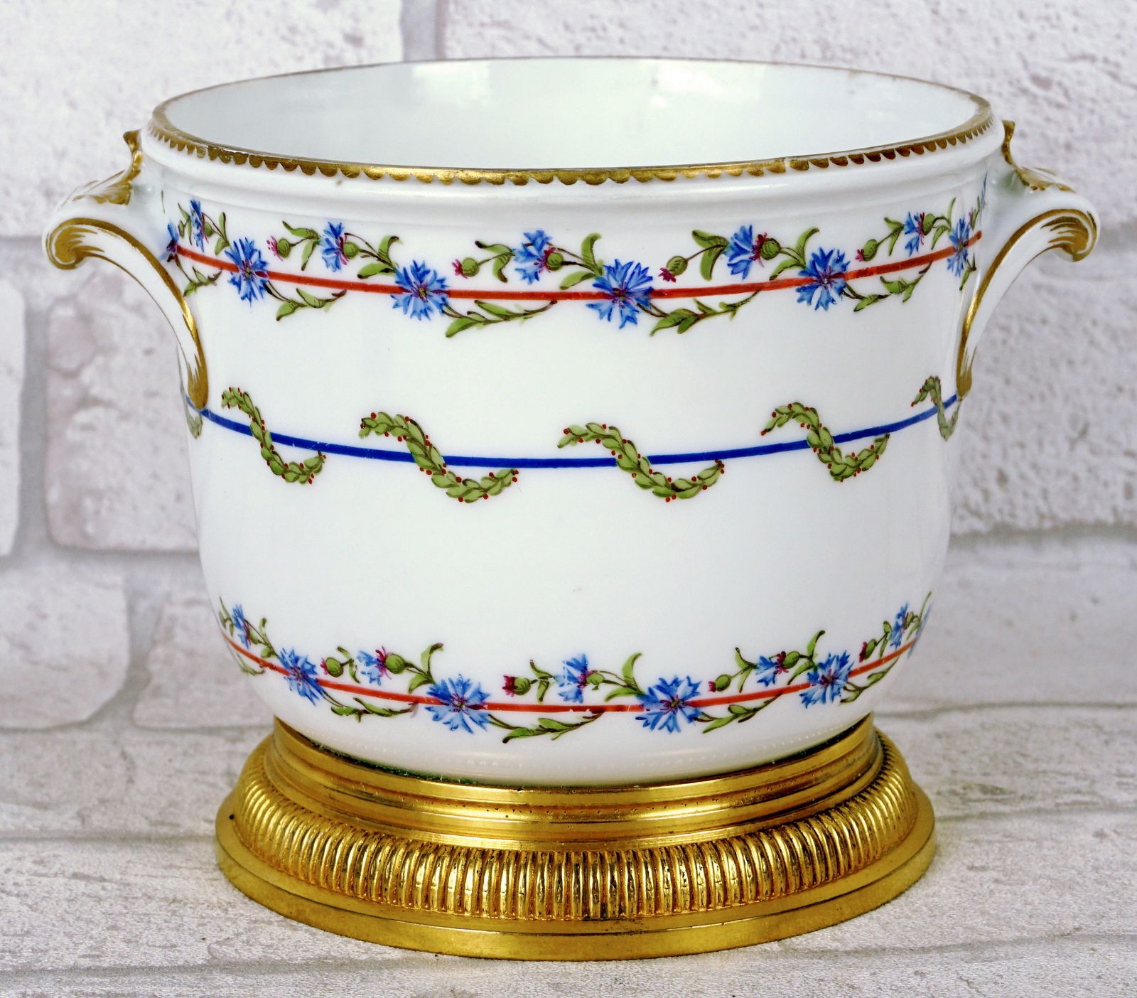 Rare seau à verre du « Service du Gobelet du Roi » - Manufacture royale de Sèvres - XVIIIe siècle photo buy
