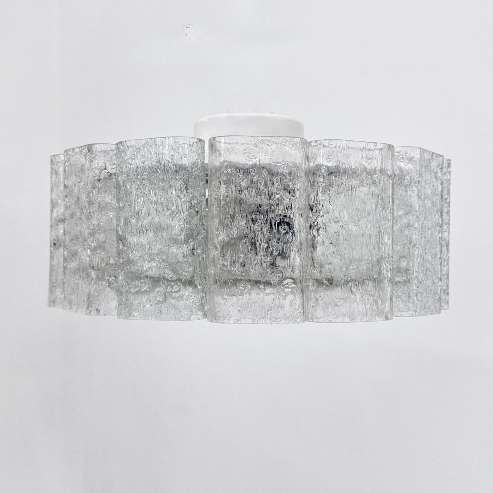 Plafonnier mid-century à tubes en verre Doria Leuchten, Allemagne, années 1960 photo 1040.0