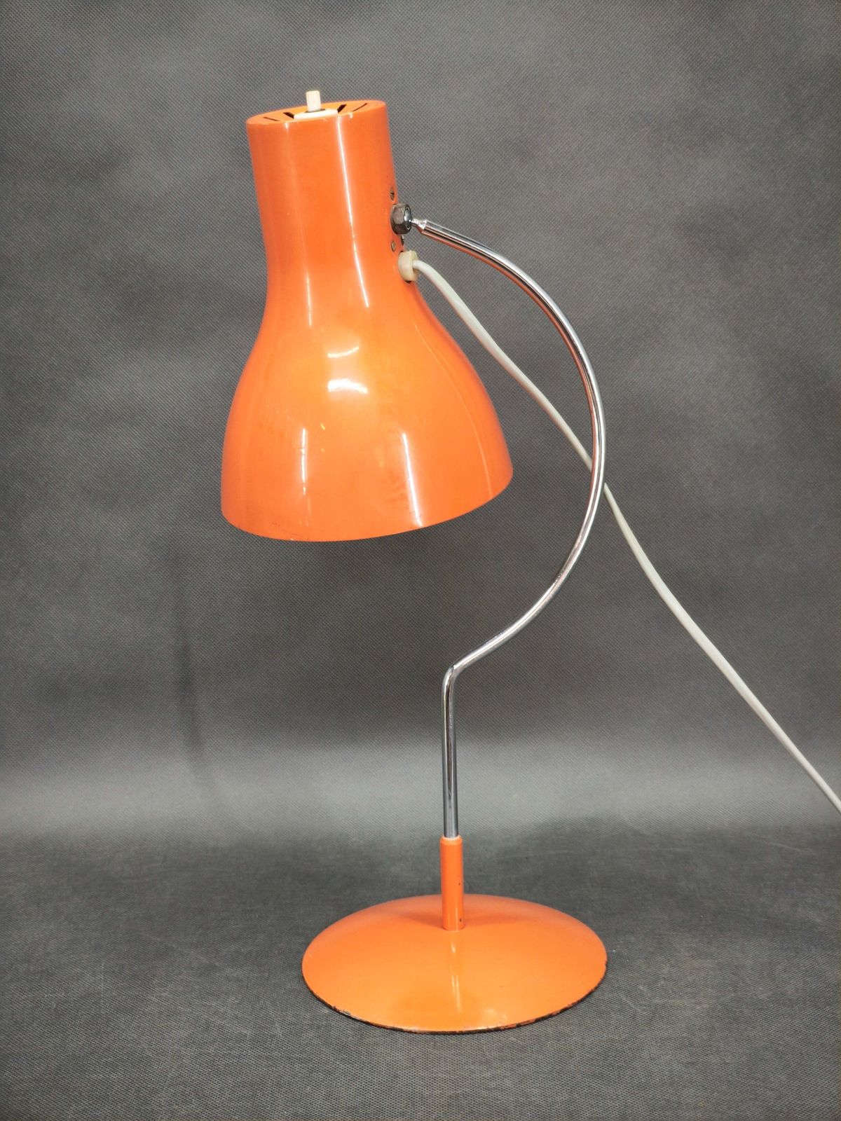 293.0 Lampe de table Josef Hůrka orange pour Napako, Tchécoslovaquie, années 1960 photo