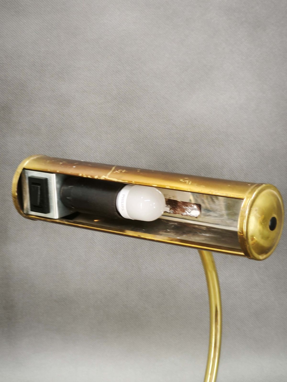 Verstelbare messing bureaulamp, Duitsland, jaren 1960 photo buy