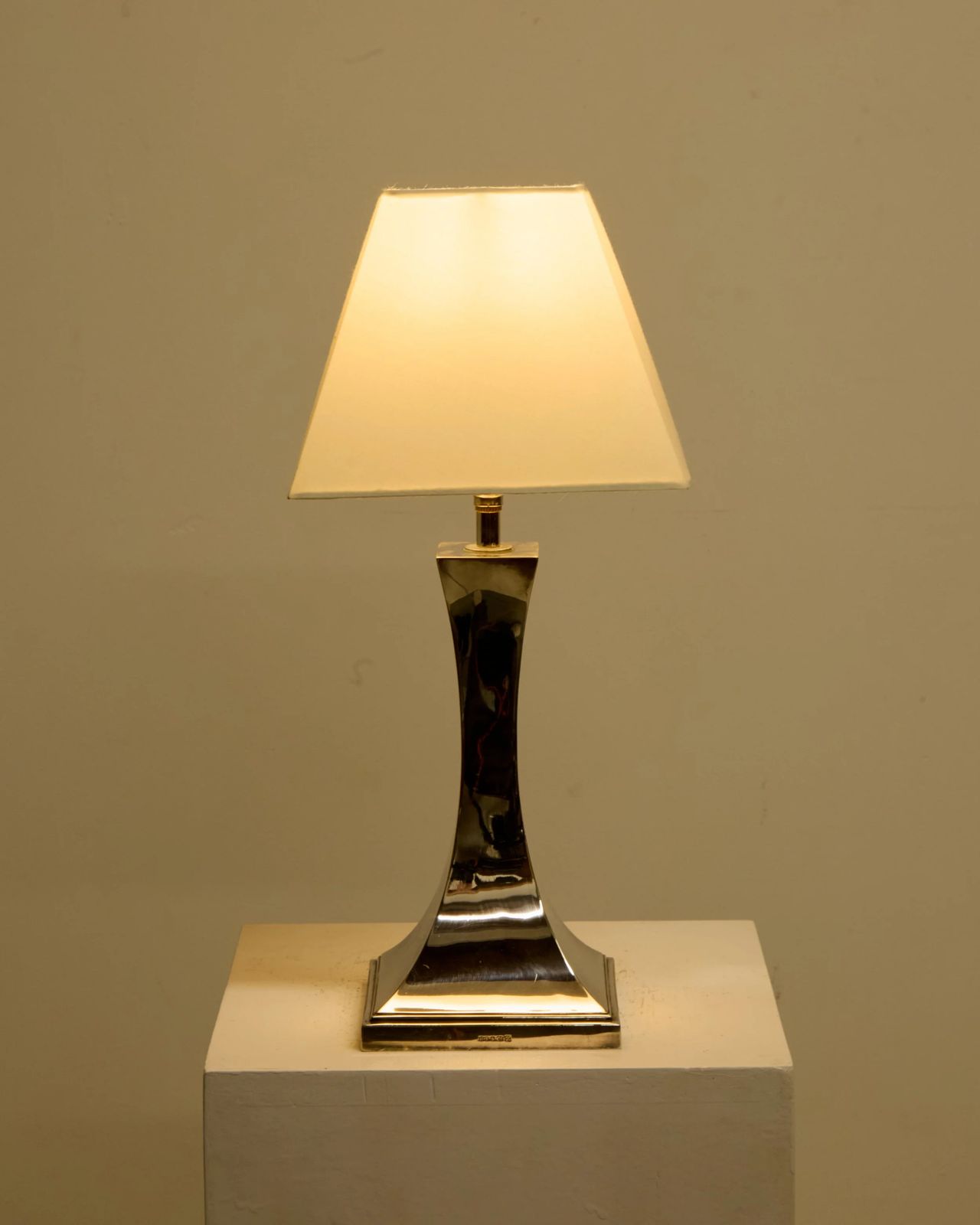 Silver Art Deco Lamp., 1920s photo 475.0