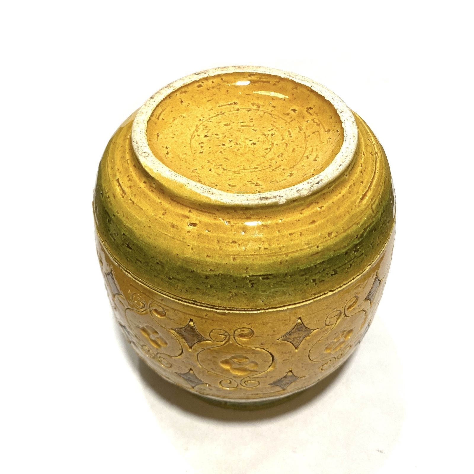 Bitossi Arabesque grote pot met deksel van Aldo Londi, Italiaans aardewerk jaren 1960 photo furniture