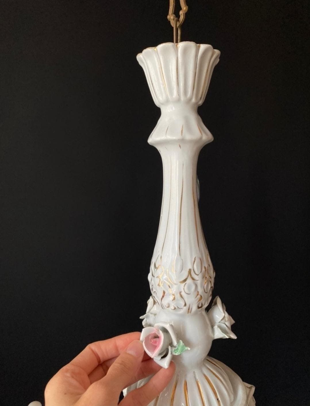 Lustre d'époque en porcelaine, années 1960 photo buy