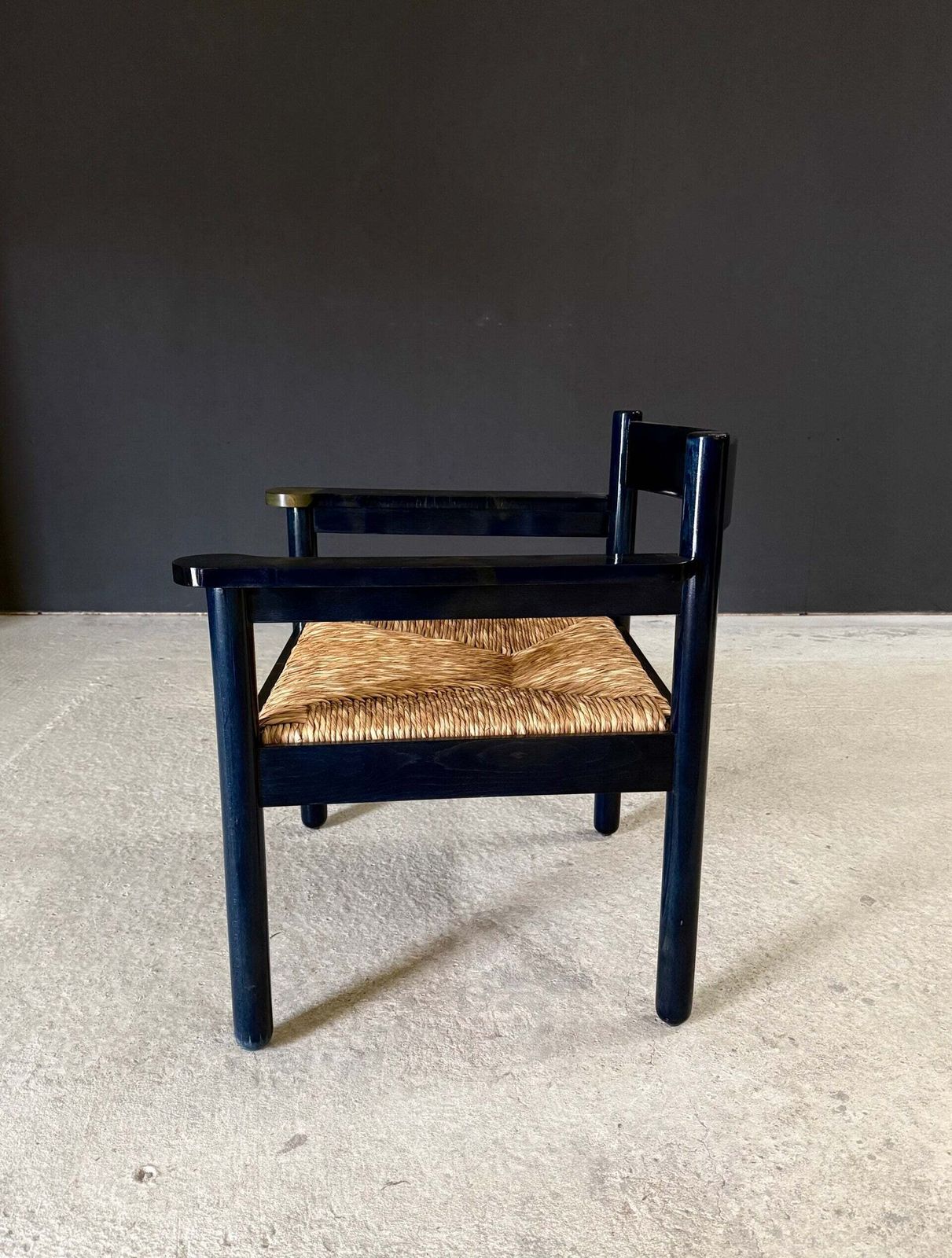 Mcm Design Black Lounge Chair By Vico Magistretti photo vintage