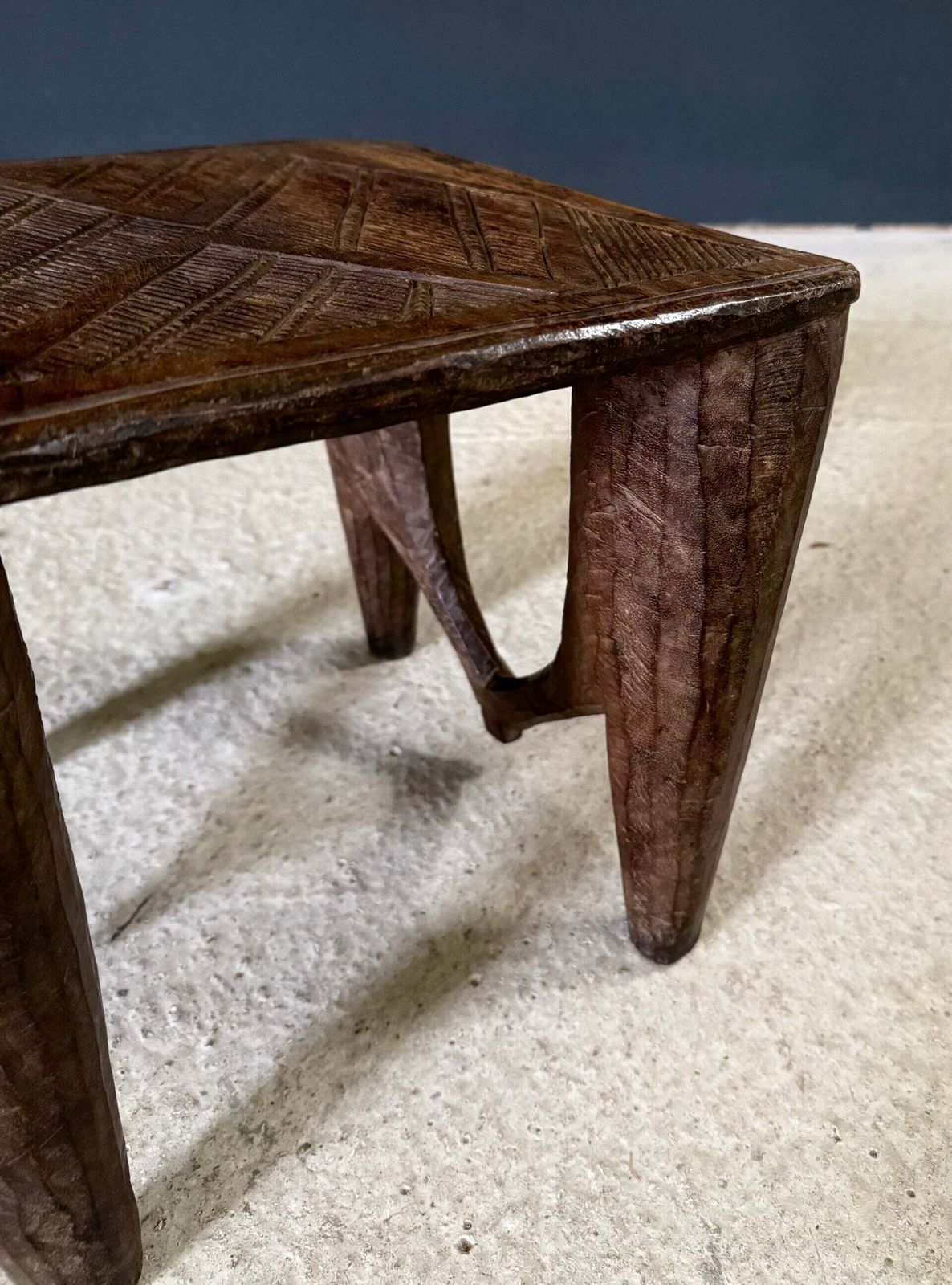 1930's Tribal Nupe Carved Stool photo buy