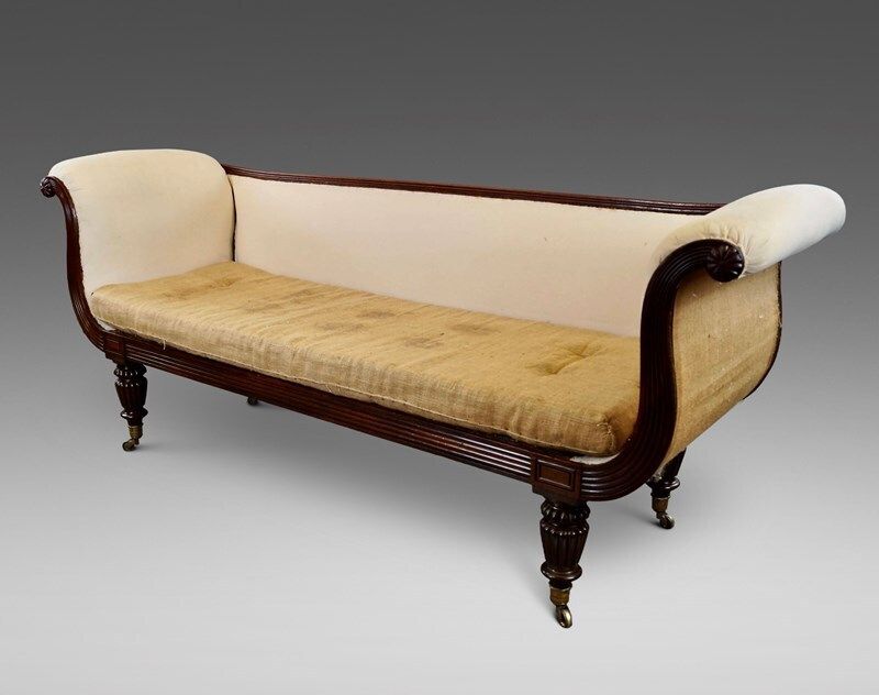 Fraaie Regency Mahonie Sofa, 1800s photo Meubels