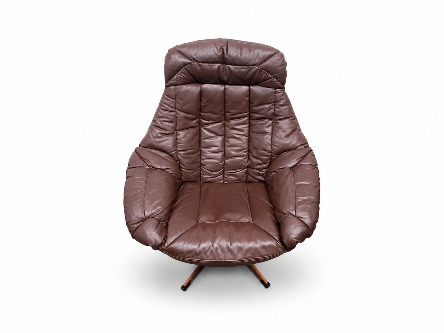 Two   Henry Walter Klein For Bramin ‘Silhouette’ Swivel Armchairs, Denmark 1970 photo furniture