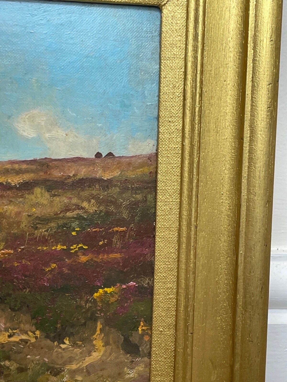 Arthur Wardle 1864-1949 Signed Exmoor British Moorland Landscape Oil Painting photo furniture