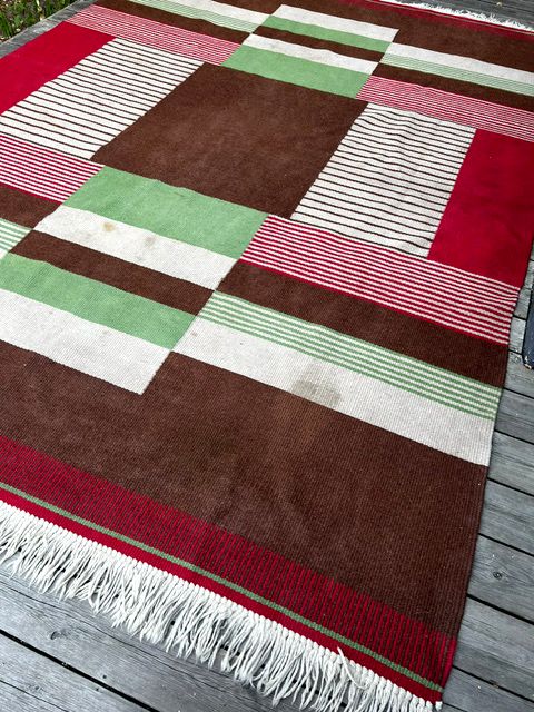 Large 1960s Mid Century Modern Wool Rug, Czechoslovakia, 335 × 240 Cm photo 1250.0