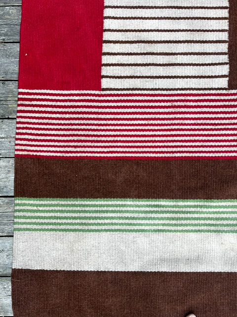 Groot mid-century modern wollen vloerkleed, jaren 1960, Tsjecho-Slowakije, 335 × 240 cm photo vinterior