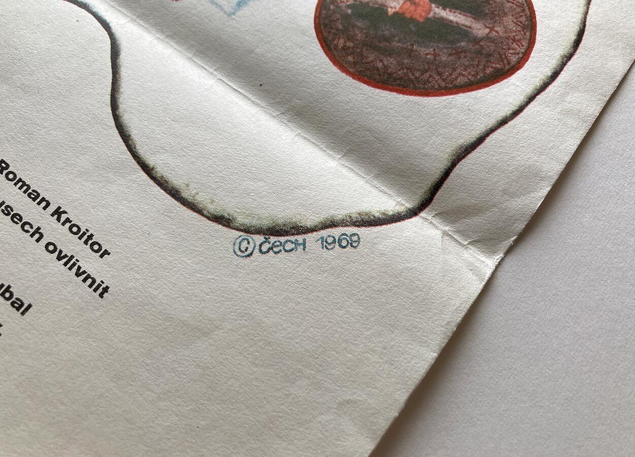 54.0 Filmaffiche, Between Us Indians, Jindřich Čech, 1969, Vintage Tsjechisch ontwerp photo