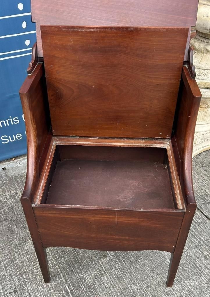 Antique Georgian Mahogany Lancashire Commode Nightstand Bedside Cabinet C.1790 photo buy