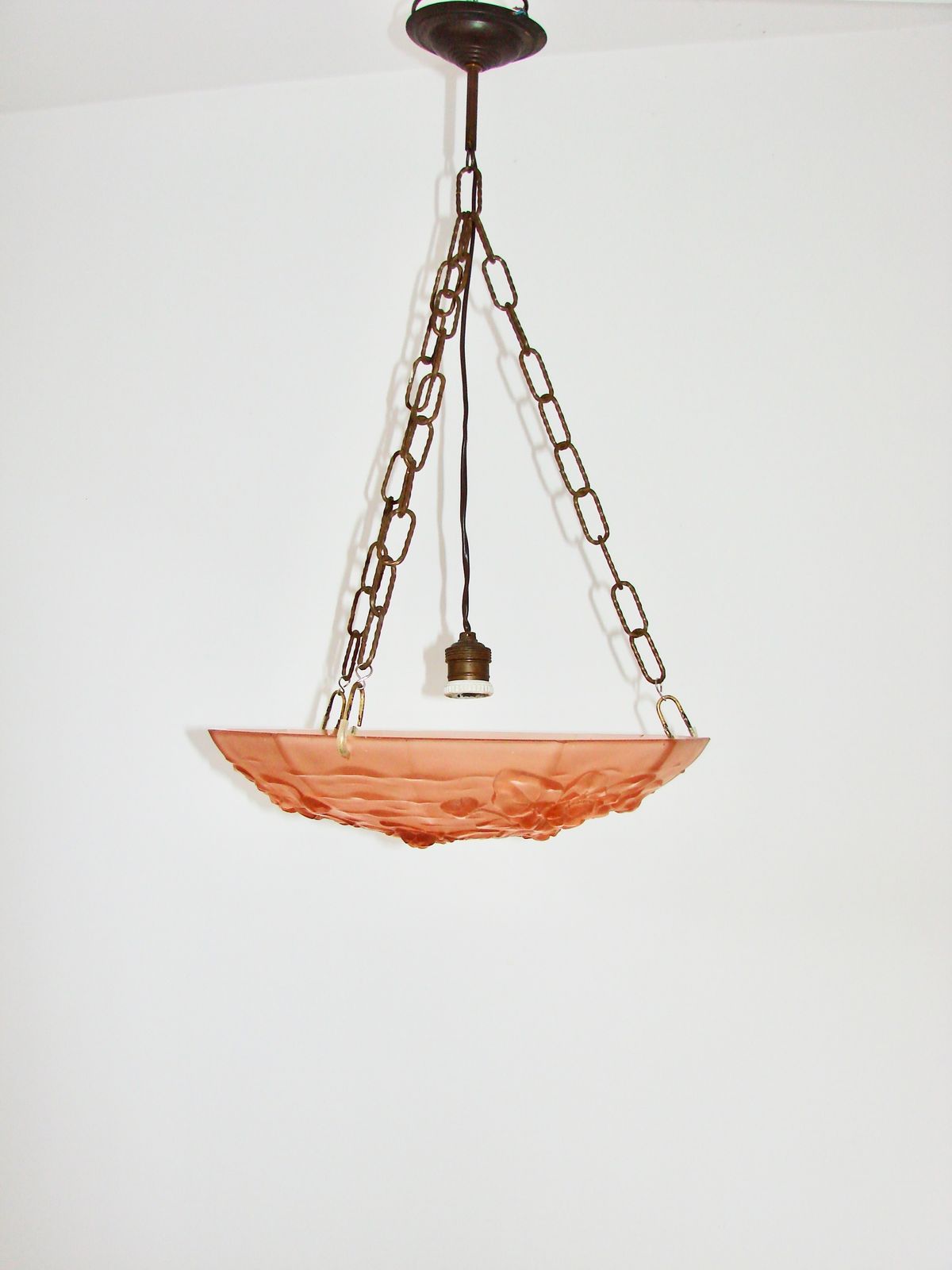 Ampla art deco hanglamp, Frankrijk, jaren 1930. photo furniture