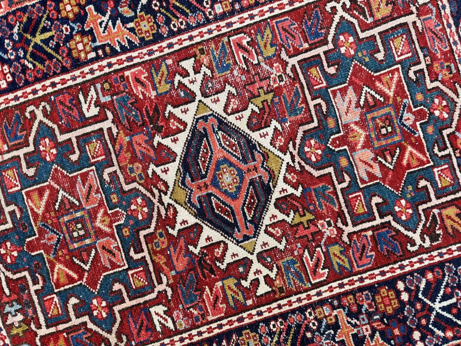 Textiles Antique Karaja Rug 1.28m X 0.99m photo