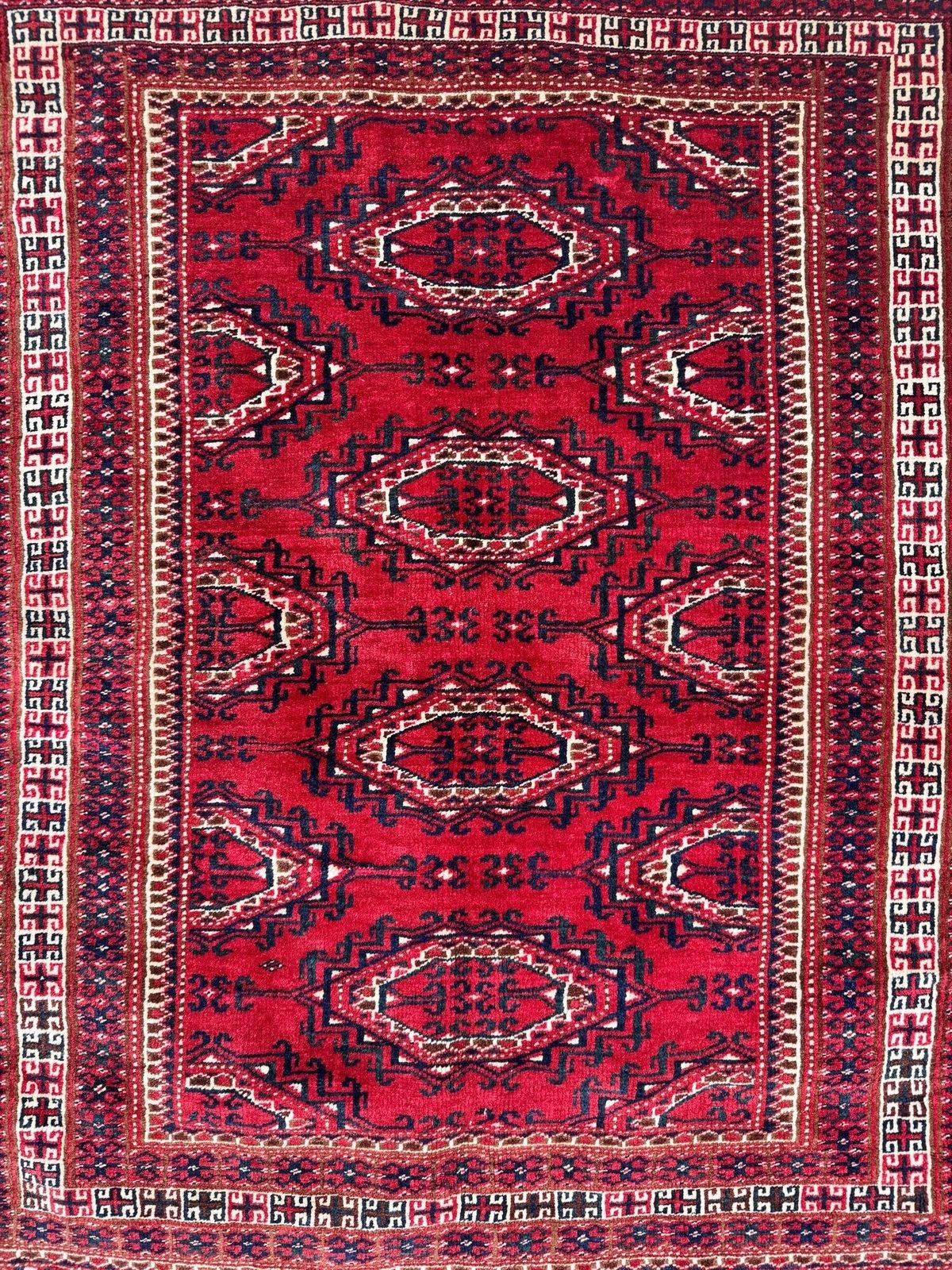 photo vinterior Vintage Turkmen Yomut Rug 1.22m X 0.95m