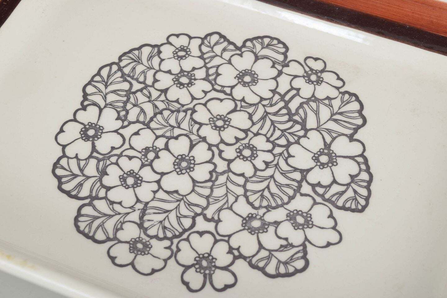 Gefle, Sweden. Rectangular Stoneware “Agneta” Dish, 1970s. photo for sale