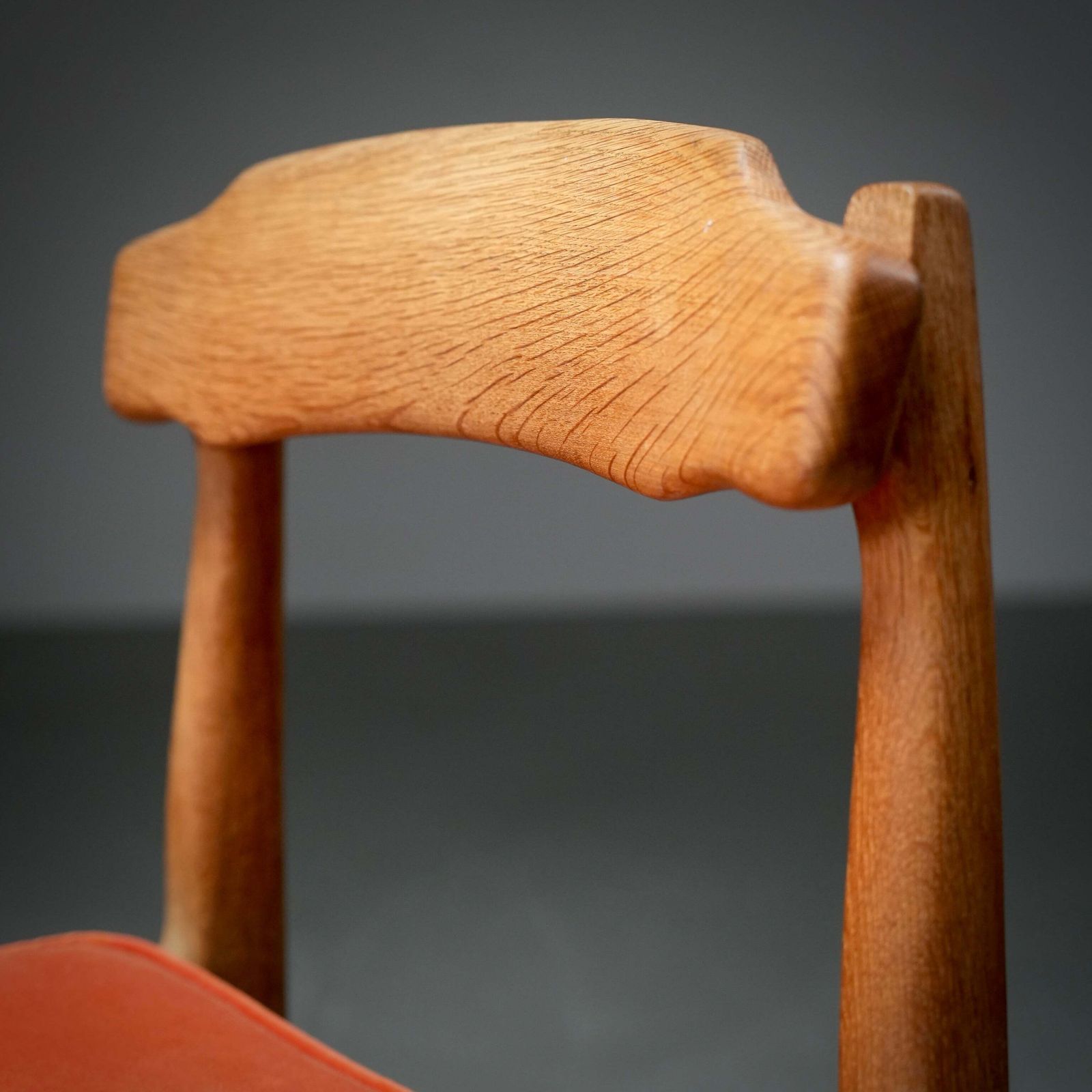 Set Of 2 Dining Chairs In Oak And Velvet By Guillerme Et Chambron, France, 1960 photo 3337.0
