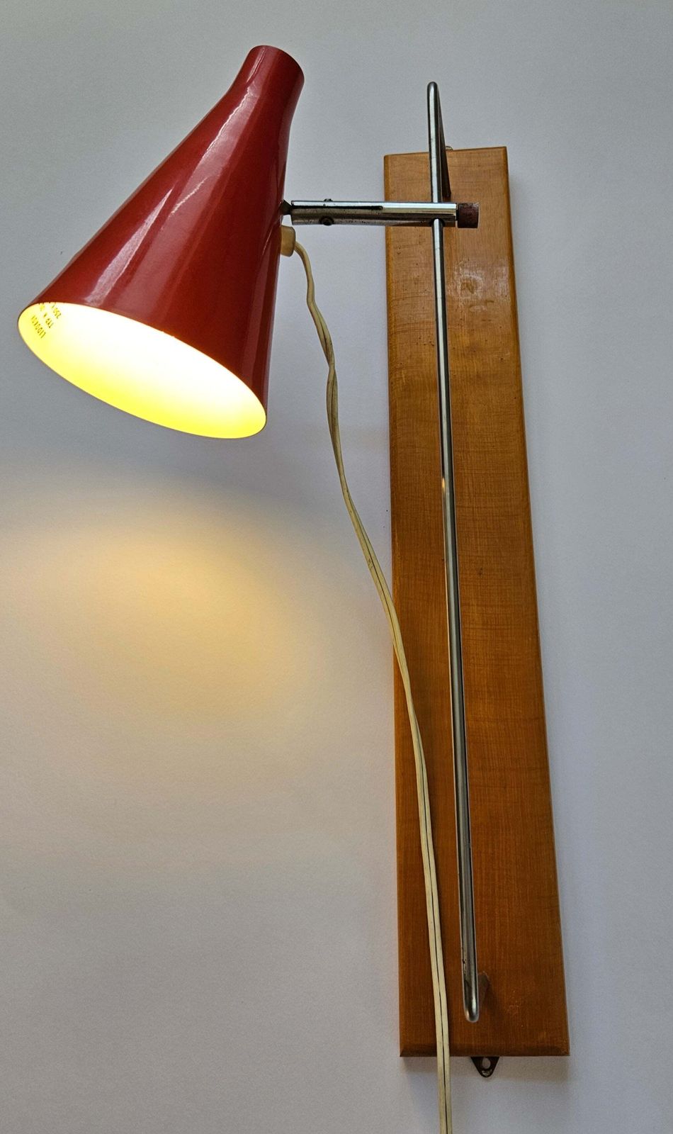 photo for sale Rare Midcentury Wall Lamp Lidokov In Style Of Stilnovo, 1960s