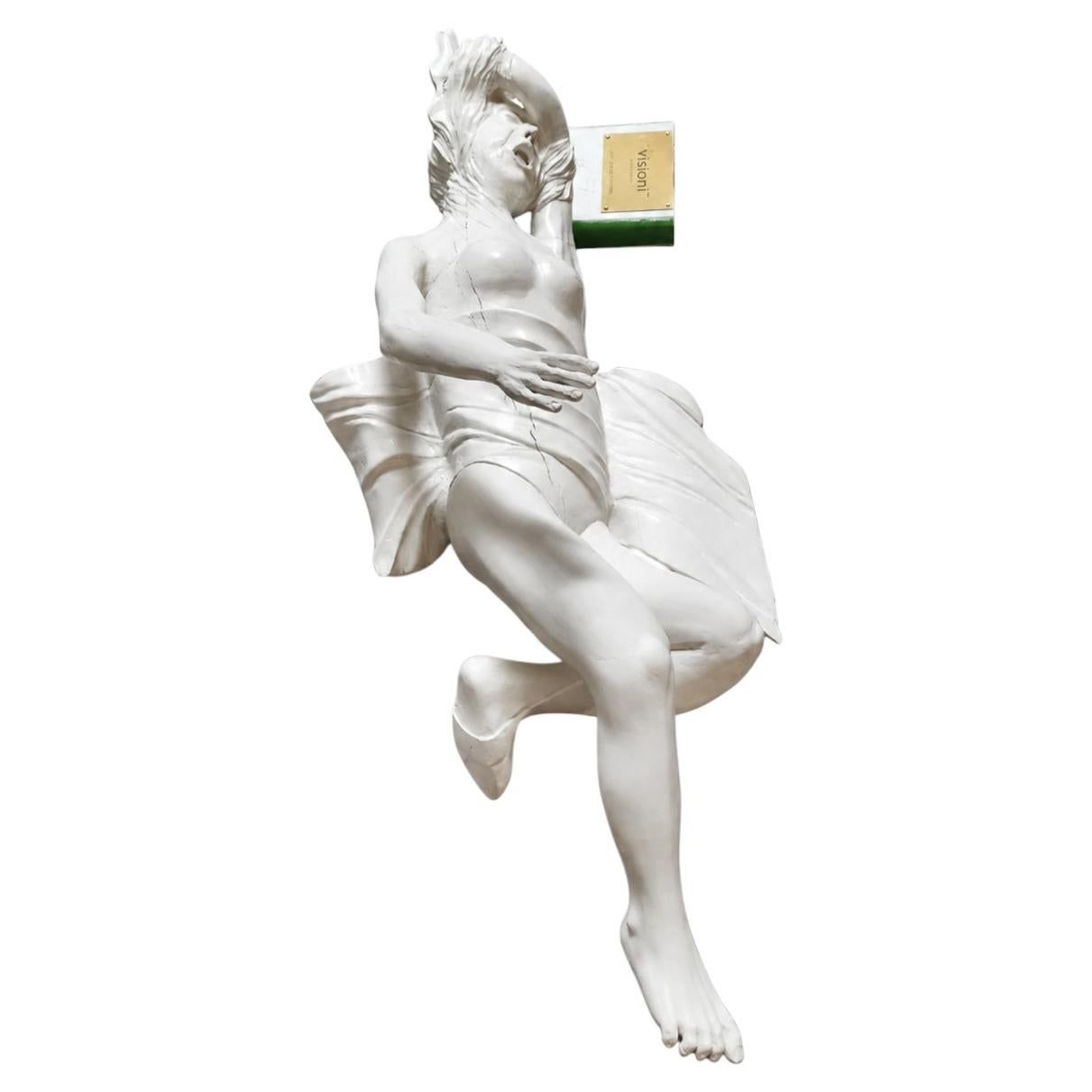 Gian Pietro Ceoldo, « Visioni », sculpture italienne contemporaine en bois sculpté, 2008