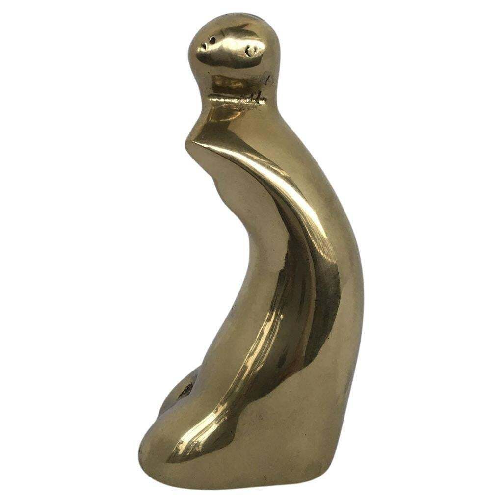 Sculpture abstraite en bronze Piero Perin, Figura, Italie, 1980