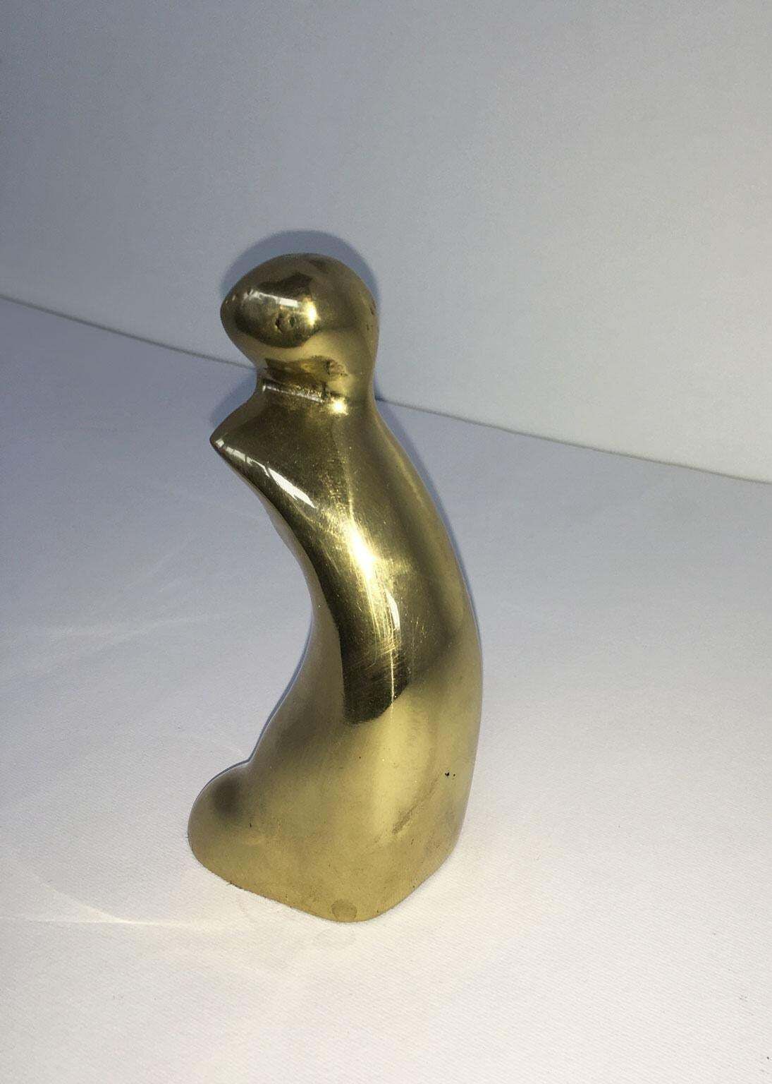 1980 Italy Bronze Abstract Sculpture Piero Perin Figura Figure photo vinterior