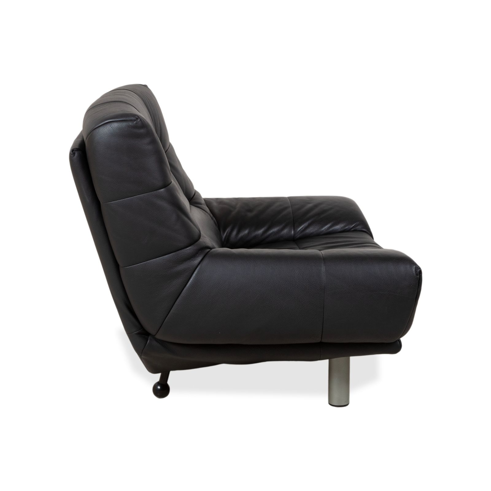 photo for sale Rolf Benz Bmp 418 Leather Armchair Black