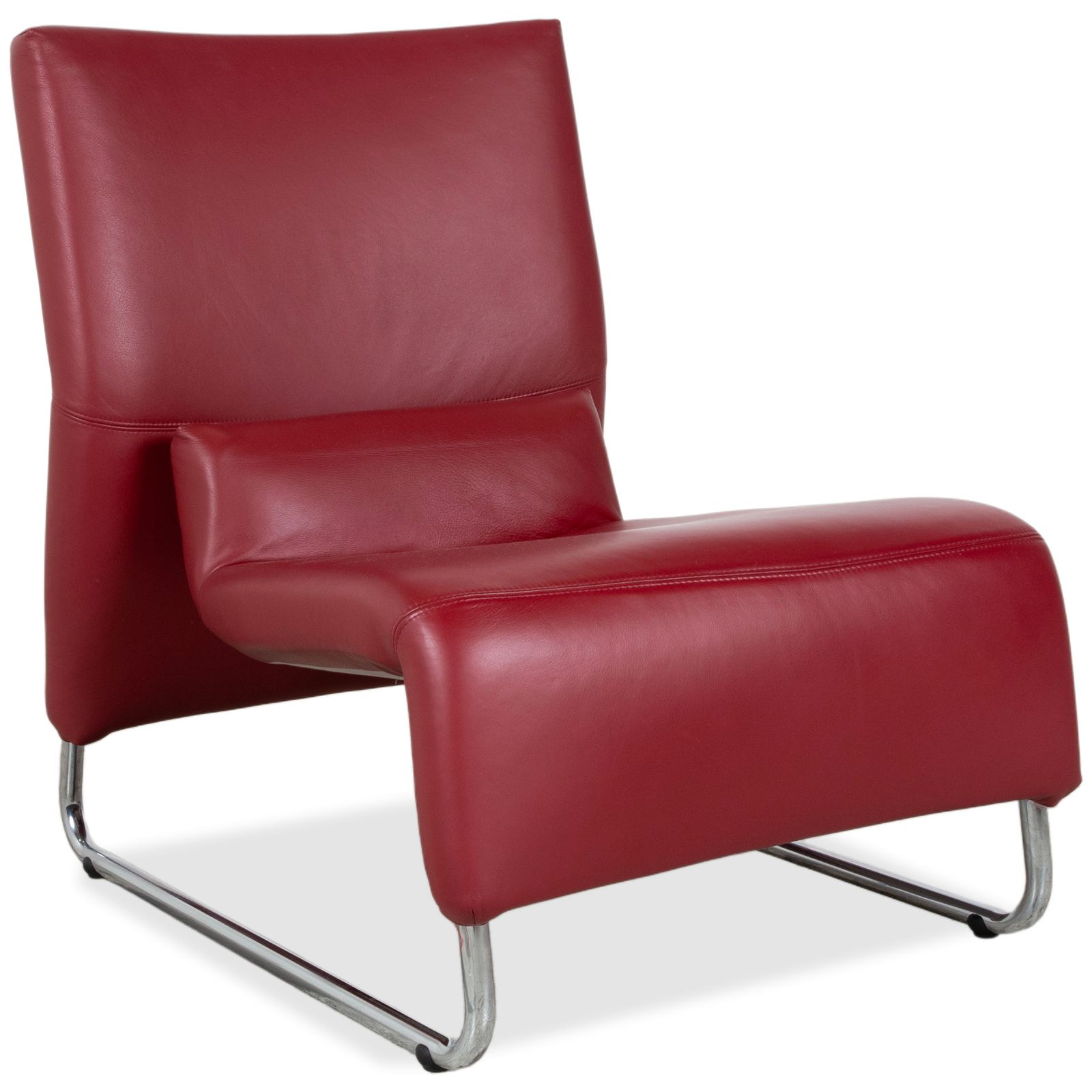 Fauteuil Koinor en cuir rouge