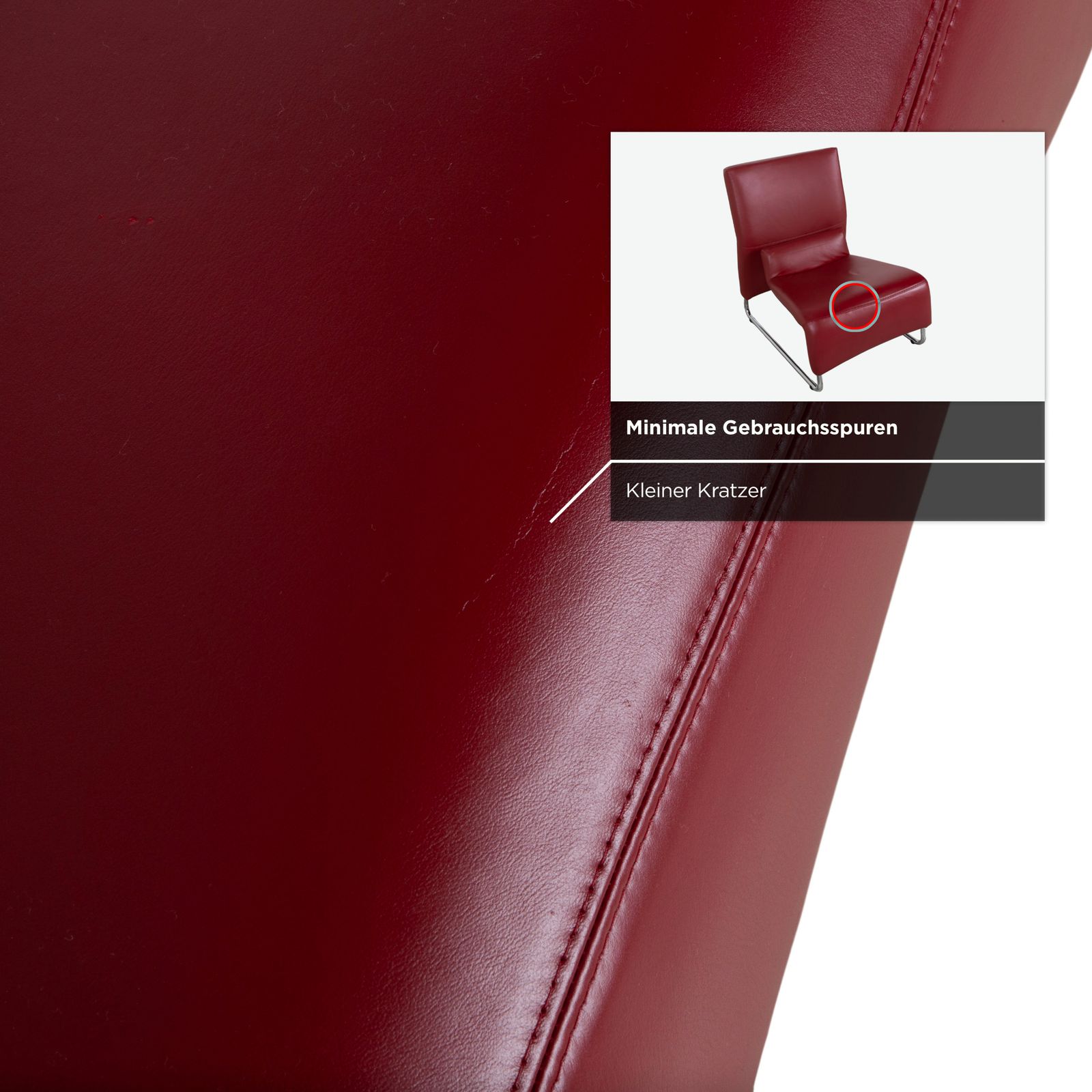 Koinor Leren Fauteuil Rood photo vintage