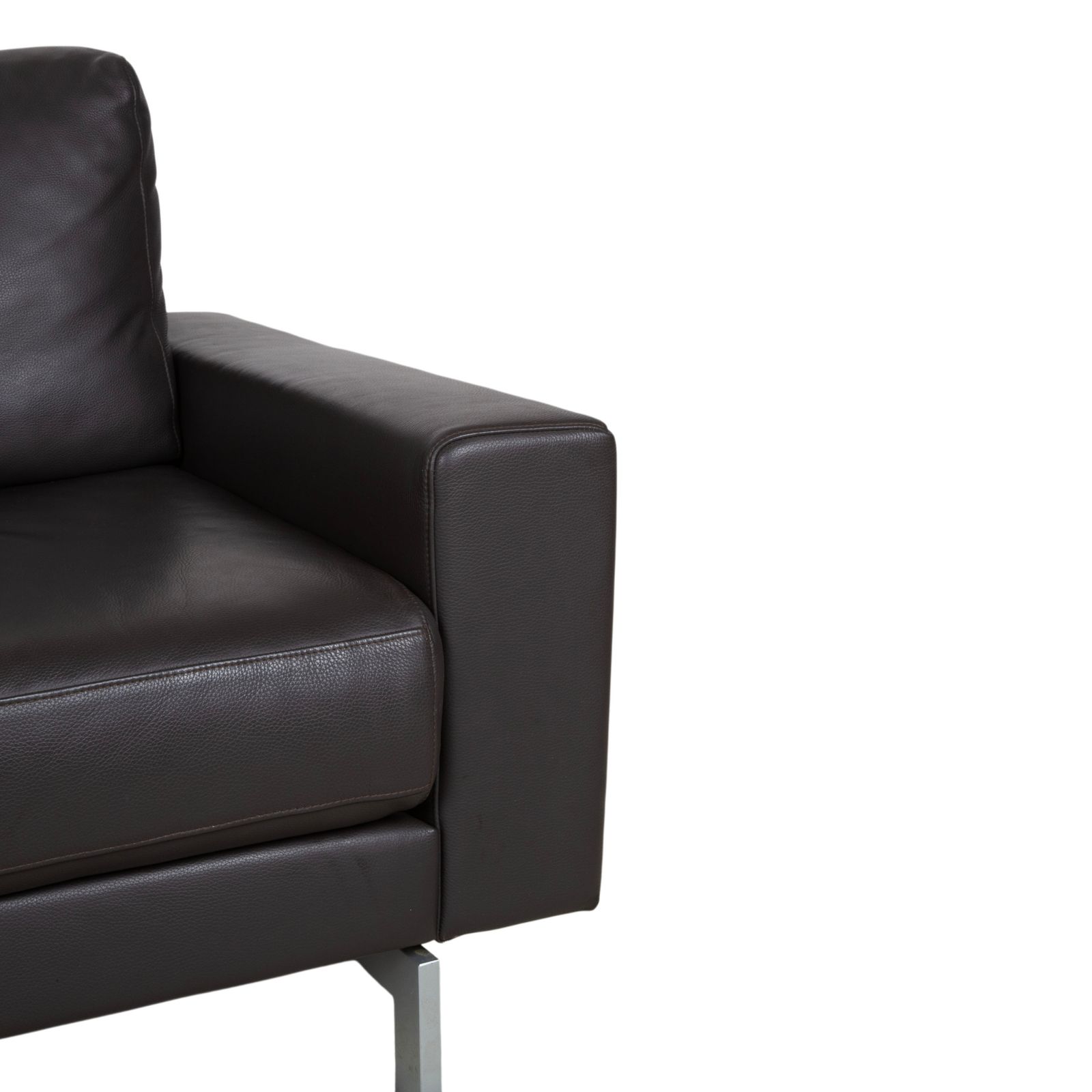 Rolf Benz Vida Leren Driezitsbank Bruin photo for sale