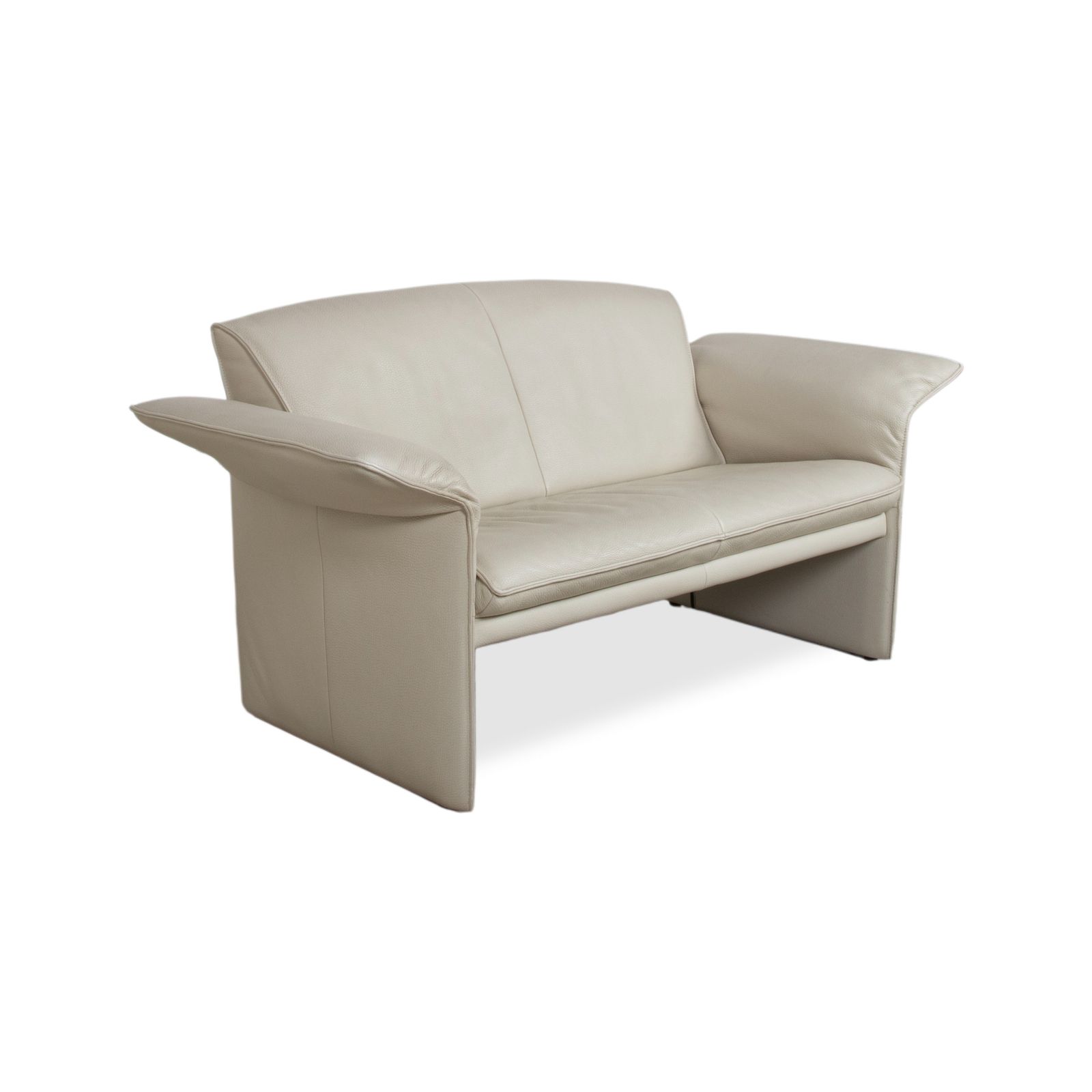 Jori Jr 2700 Leather Two Seater Cream Beige Sofa Manual Function photo for sale