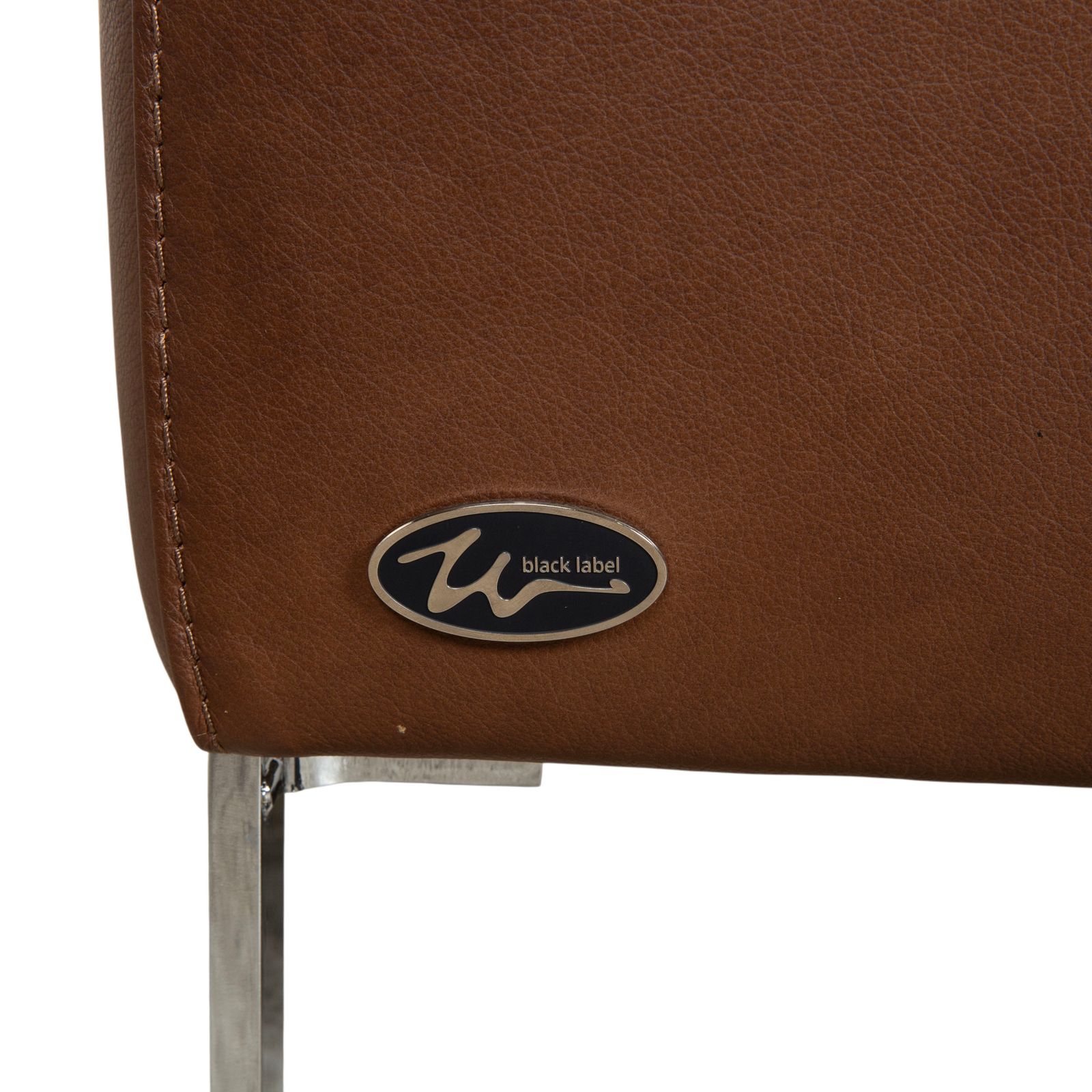 photo furniture Willi Schillig Alessio Leren Tweezitsbank Bruin Mokka