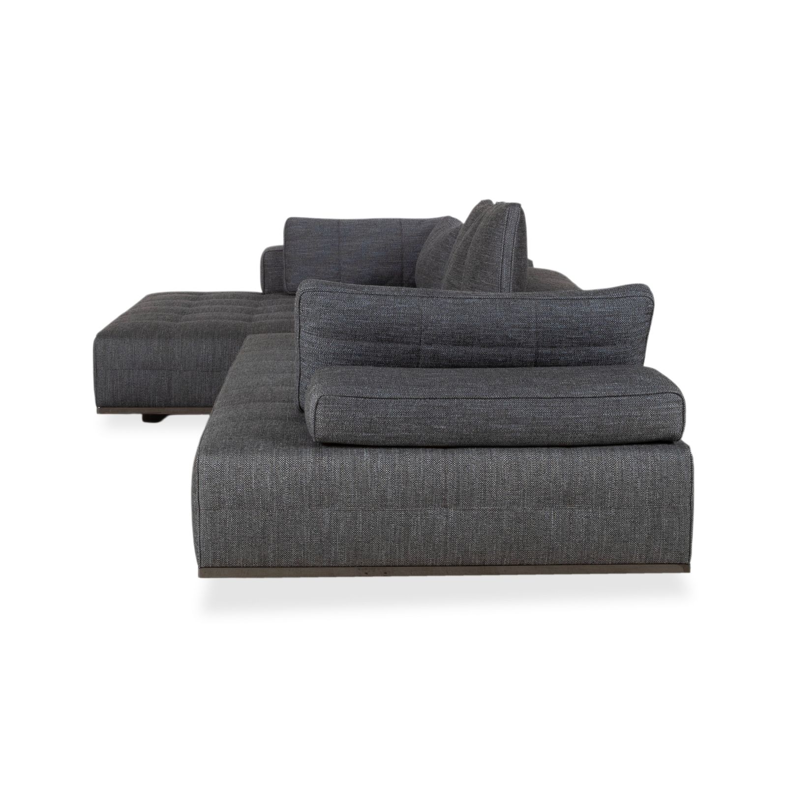 Mobilier Canapé d'angle Minotti Lawrence en tissu gris photo