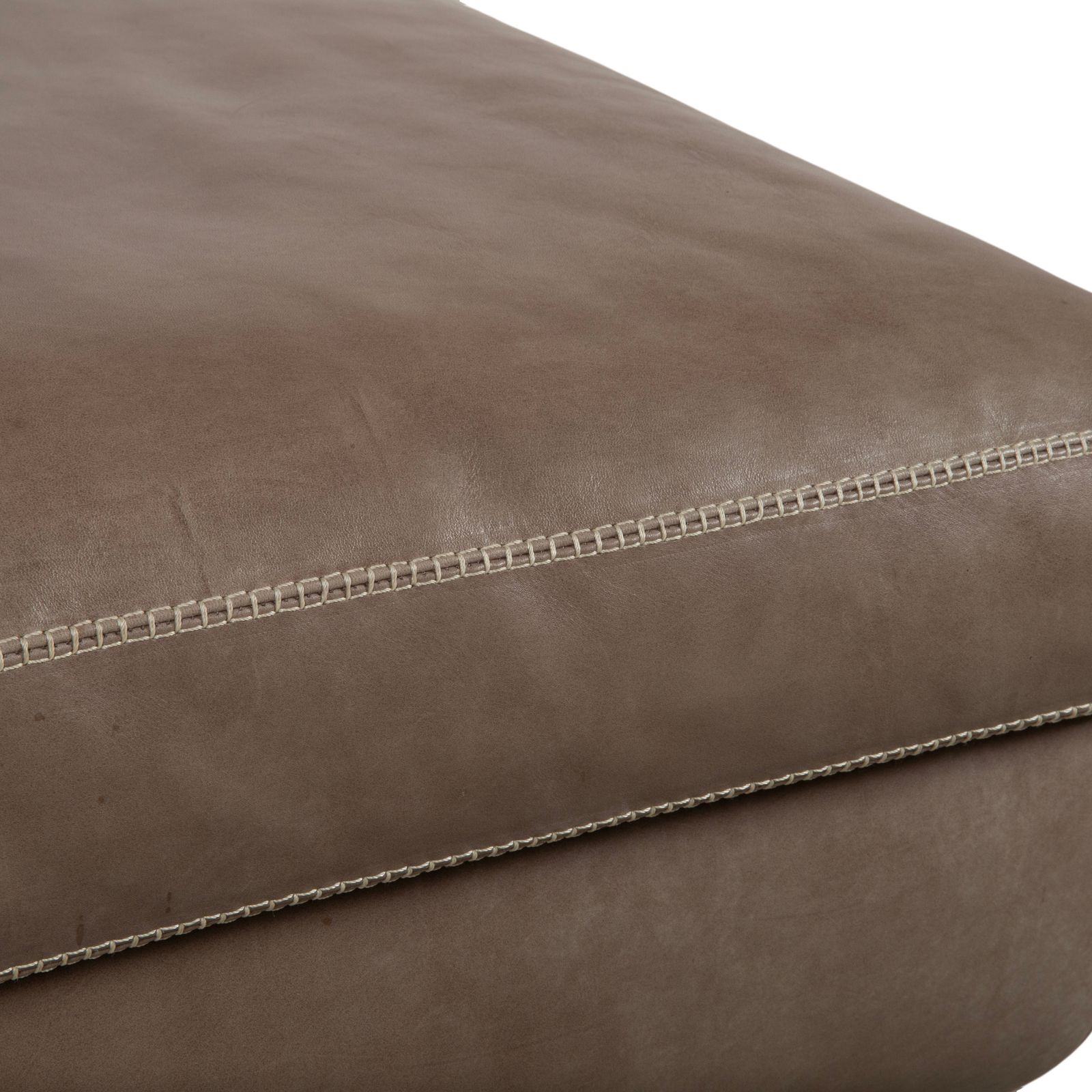 Machalke Valentino Leather Stool Grey Brown Taupe photo for sale