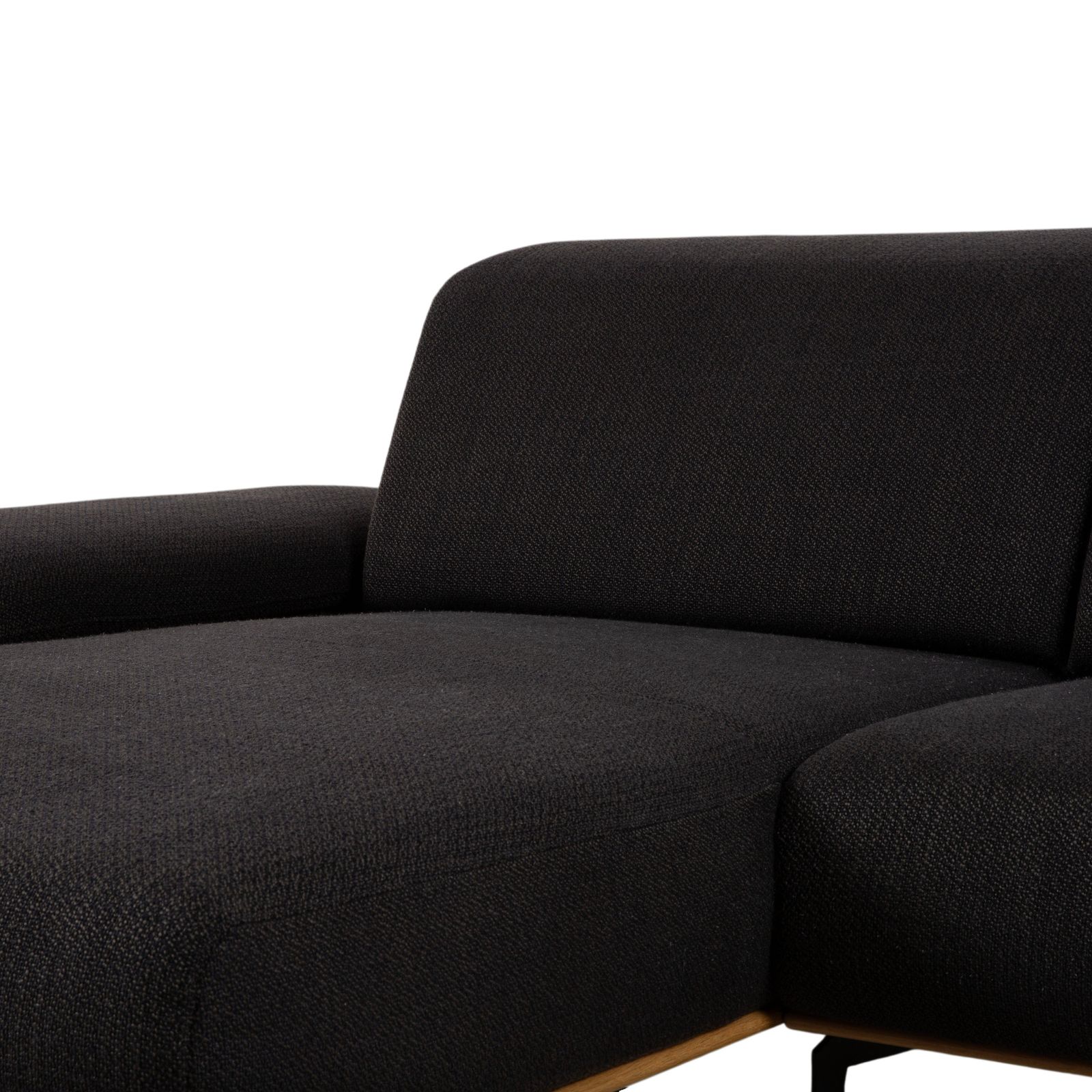 Canapé d'angle Willi Schillig Run en tissu anthracite, fonction manuelle photo Mobilier