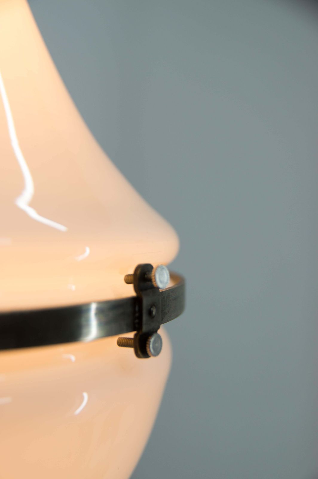 Art Deco Hanglamp van Peter Behrens, Opalineglas, jaren 1910, Verstelbaar photo buy