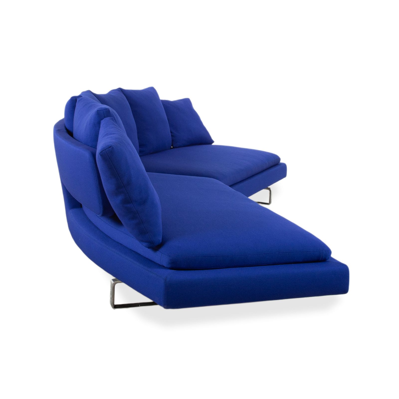 photo furniture Canapé d'angle B&B Italia Arne en tissu, bleu