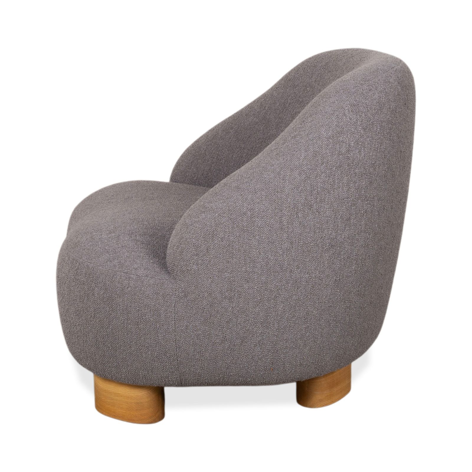 Mobilier Fauteuil &Tradition Margas LC1 en tissu, gris photo