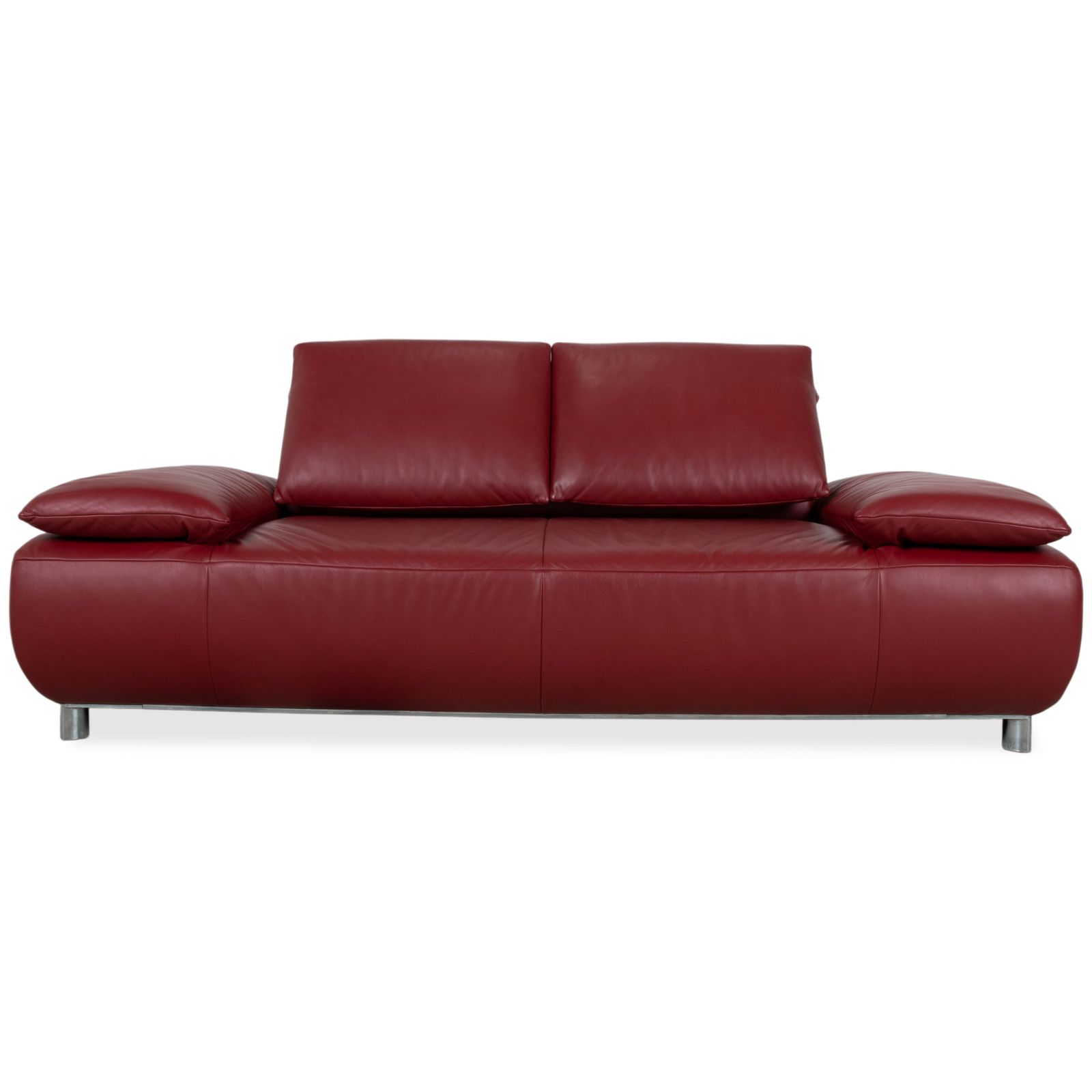 Ensemble Koinor Volare canapé 2 places et fauteuil en cuir, rouge, fonction manuelle photo Mobilier