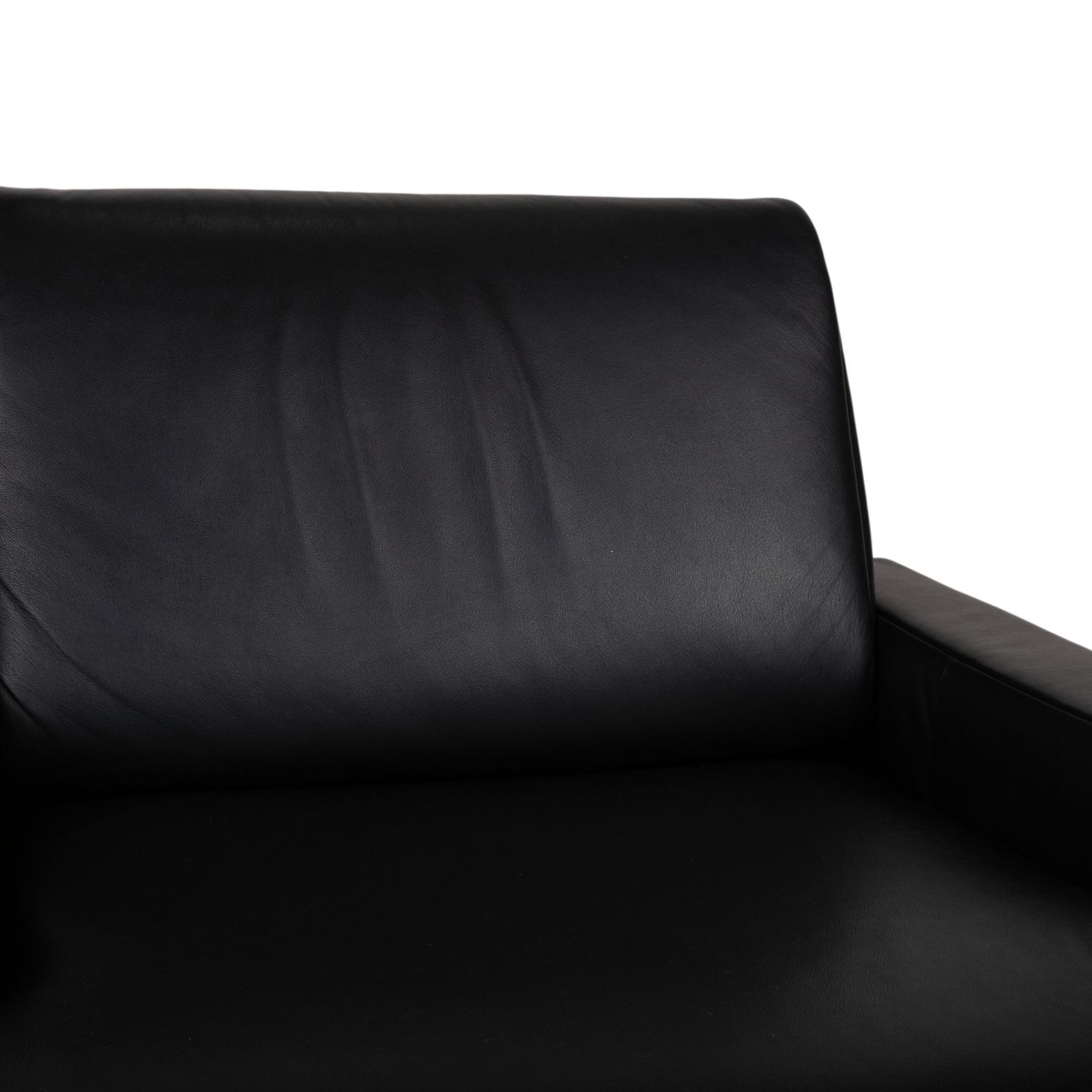Rolf Benz AK 644 Set Leer 2x Fauteuils Zwart photo Meubels