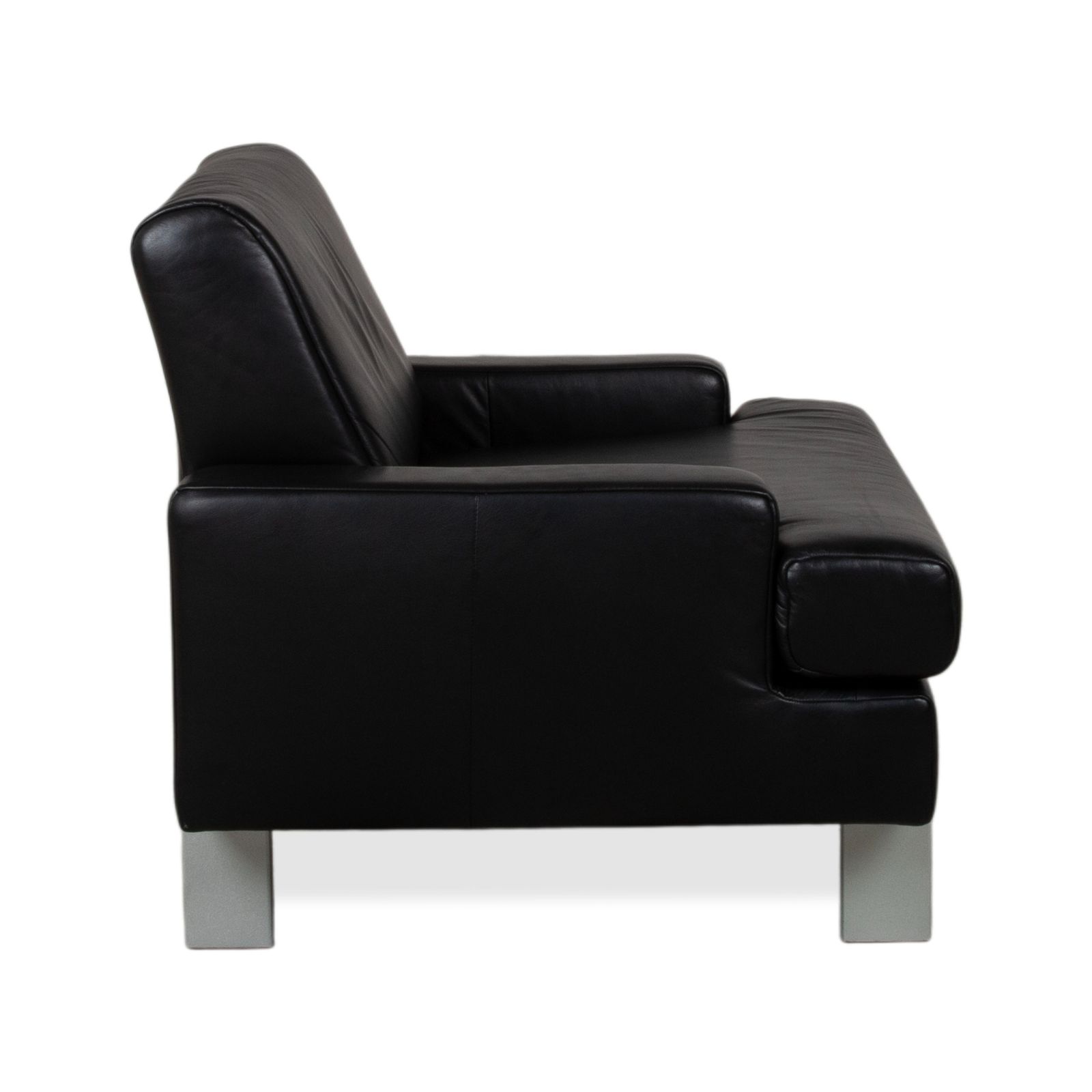 photo furniture Rolf Benz AK 644 Set Leer 2x Fauteuils Zwart
