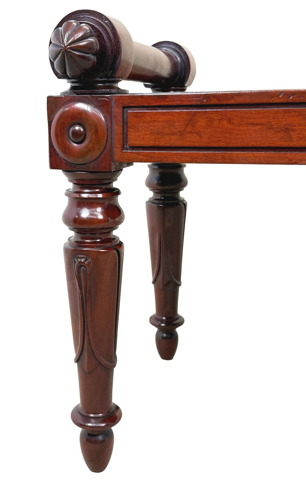 Large Regency Mahogany Hall Bench, Early 19th Century (England, Circa 1835) photo Furniture
