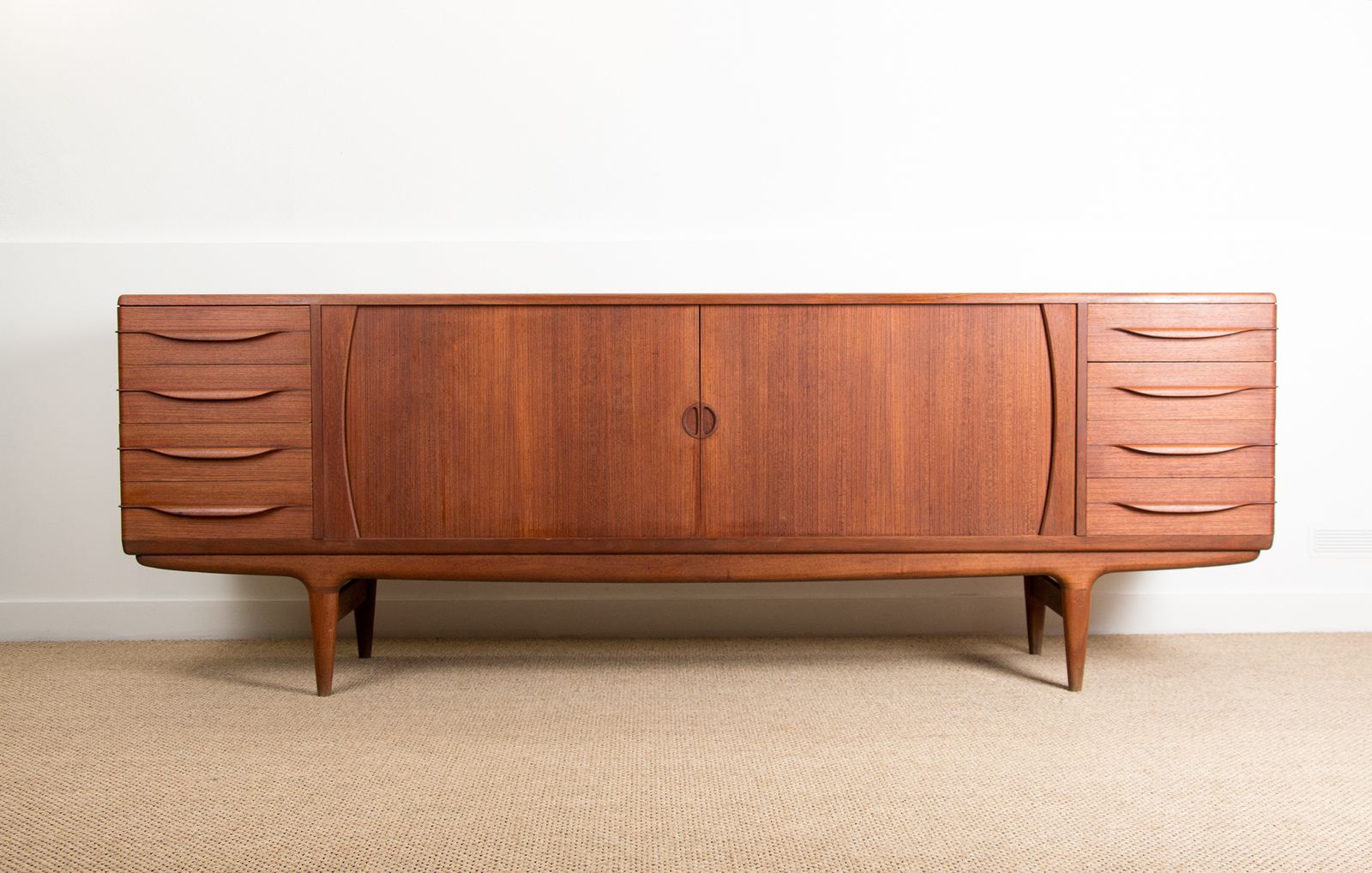 Large Danish Teak Sideboard, Model U15, By Johannes Andersen For Uldum Møbelfabrik, 1966. photo vinterior