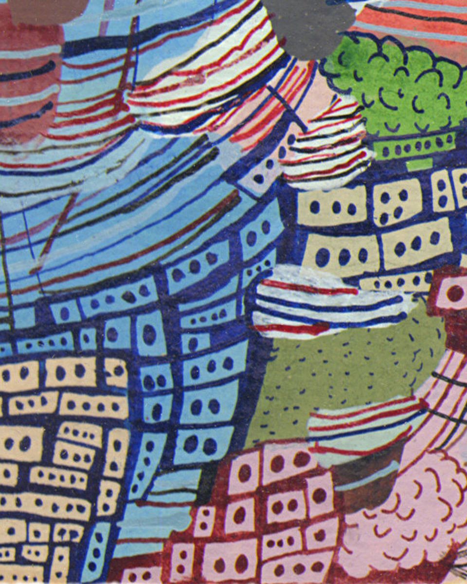 Lively Original Contemporary Abstract Drawing By Important New York Artist photo for sale